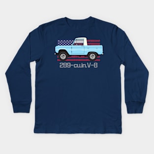 light Blue Kids Long Sleeve T-Shirt